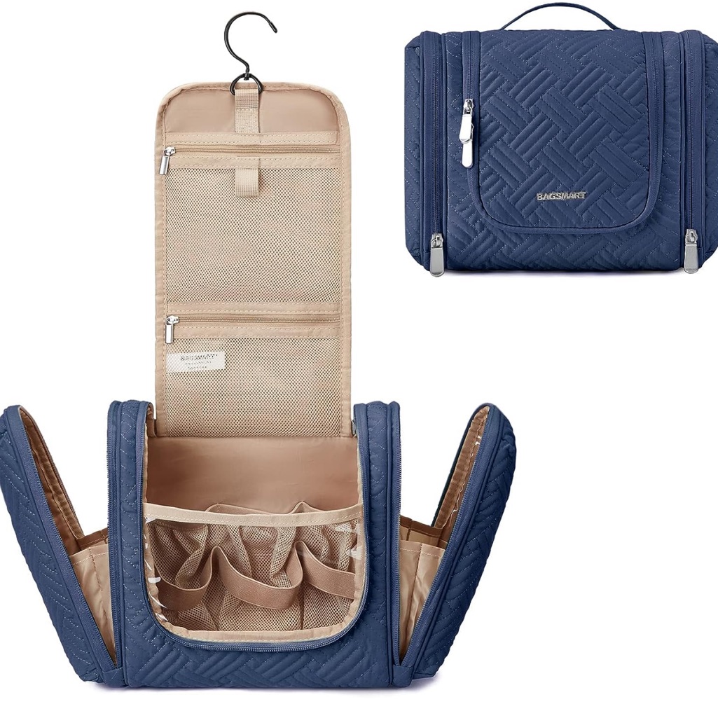 Travel Toiletry Bag Portable Hanging Organizer Accessories Blue